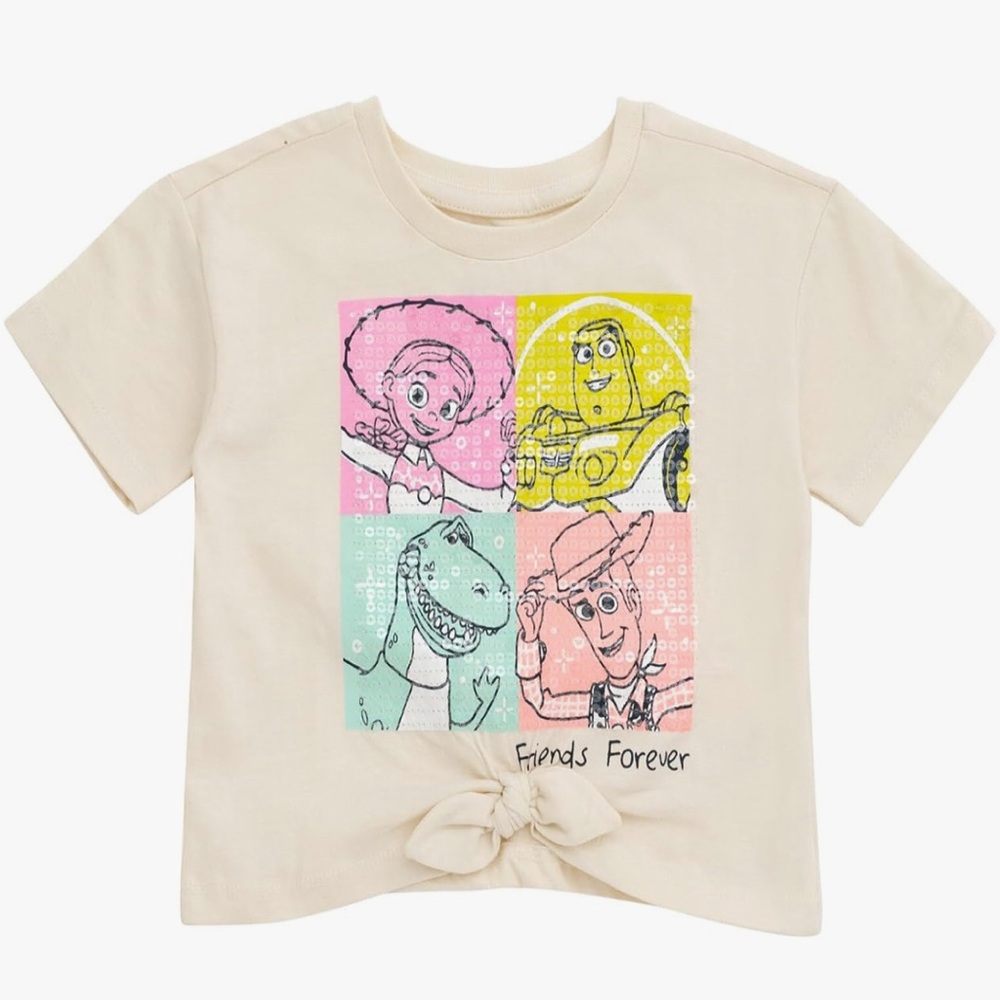 Kids Toy Story Characters Sequin Tee